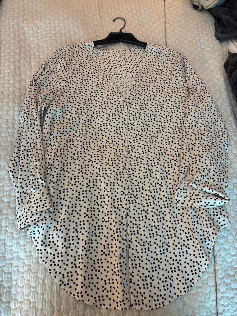 Max Studio, black and white, shirt, XL
